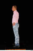  George Lee blue jeans pink shirt standing whole body 0011.jpg